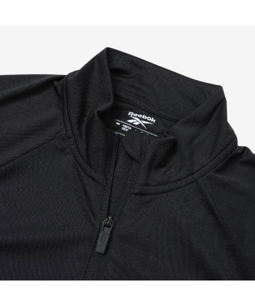 Reebok(リーボック)の「ロングスリーブ ベクター 1/4 ジップ Tシャツ(Tシャツ/カットソー・メンズ・ブラック・LARGE/MEDIUM/SMALL/X-LARGE)」の7枚目の写真