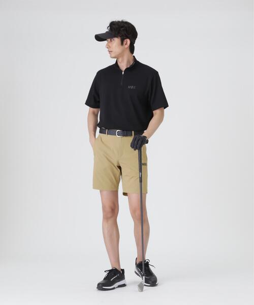 MASTER BUNNY EDITION（マスターバニーエディション）の「【MASTER BUNNY EDITION】フルダルPeタックJQストライプハーフジップカットソー（Tシャツ/カットソー・メンズ・ベージュ/ブラック/ホワイト・LARGE/X-LARGE/MEDIUM）」の5枚目の写真