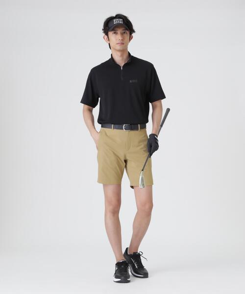 MASTER BUNNY EDITION（マスターバニーエディション）の「【MASTER BUNNY EDITION】フルダルPeタックJQストライプハーフジップカットソー（Tシャツ/カットソー・メンズ・ベージュ/ブラック/ホワイト・LARGE/X-LARGE/MEDIUM）」の6枚目の写真