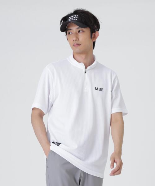MASTER BUNNY EDITION（マスターバニーエディション）の「【MASTER BUNNY EDITION】フルダルPeタックJQストライプハーフジップカットソー（Tシャツ/カットソー・メンズ・ベージュ/ブラック/ホワイト・LARGE/X-LARGE/MEDIUM）」の16枚目の写真