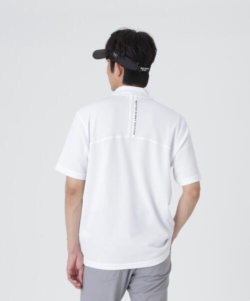 MASTER BUNNY EDITION（マスターバニーエディション）の「【MASTER BUNNY EDITION】フルダルPeタックJQストライプハーフジップカットソー（Tシャツ/カットソー・メンズ・ベージュ/ブラック/ホワイト・LARGE/X-LARGE/MEDIUM）」の20枚目の写真