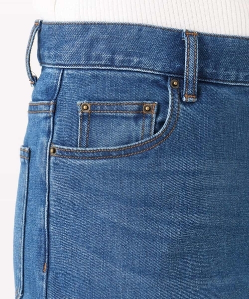 MK MICHEL KLEIN（エムケーミッシェルクラン）の「[洗える]11ozデニム ワイドストレートパンツ（デニムパンツ・レディース・ネイビー/ブルー・36/38/40）」の10枚目の写真