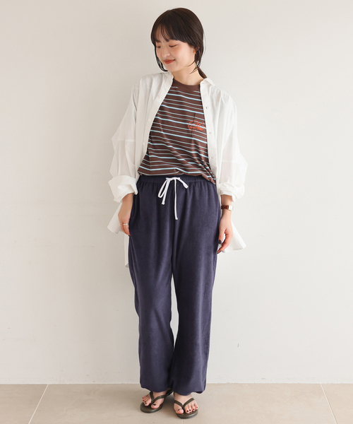 ONIT(オニット)の「《追加2》Plus by ONIT/オニット SLOBE別注 2way パイルパンツ(その他パンツ・レディース・ネイビー・FREE)」の17枚目の写真