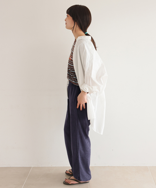ONIT(オニット)の「《追加2》Plus by ONIT/オニット SLOBE別注 2way パイルパンツ(その他パンツ・レディース・ネイビー・FREE)」の18枚目の写真