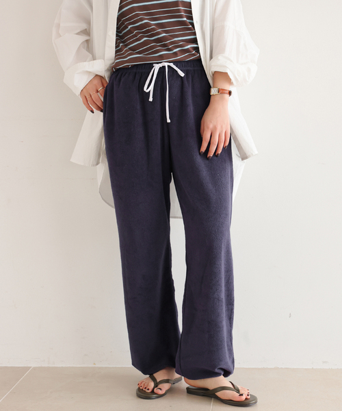ONIT(オニット)の「《追加2》Plus by ONIT/オニット SLOBE別注 2way パイルパンツ(その他パンツ・レディース・ネイビー・FREE)」の20枚目の写真