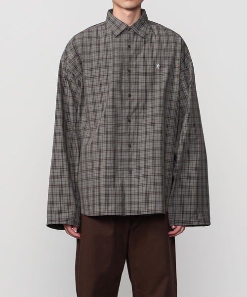 GYMPHLEX(ジムフレックス)の「Gymphlex | タイプライター レギュラーカラーシャツ CHECK MEN(シャツ/ブラウス・メンズ・ブラウン系その他・L/M)」の10枚目の写真