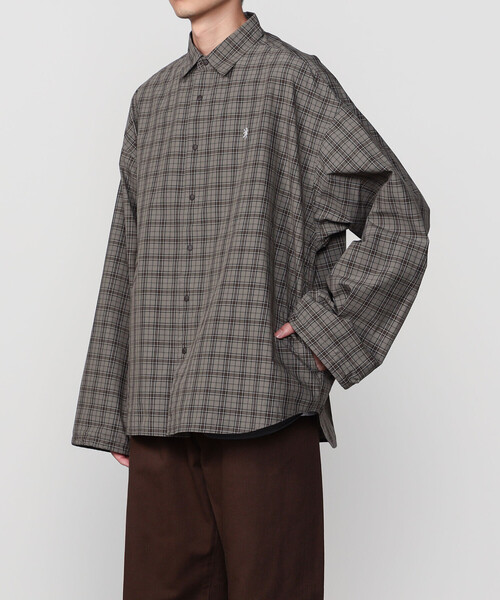 GYMPHLEX(ジムフレックス)の「Gymphlex | タイプライター レギュラーカラーシャツ CHECK MEN(シャツ/ブラウス・メンズ・ブラウン系その他・L/M)」の13枚目の写真
