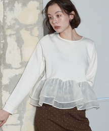 【2026秋冬新作】Sheer Peplum Long Sleeve|シアーペプラムロングスリーブ