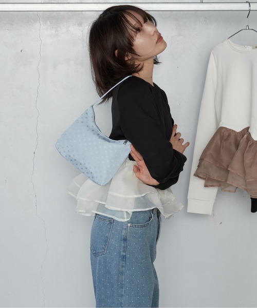 OFROOM(オフルーム)の「【2026秋冬新作】Sheer Peplum Long Sleeve|シアーペプラムロングスリーブ(Tシャツ/カットソー・レディース・ブラック系1/ブラック系/ホワイト系1/ブラック/グレー/アイボリー/ホワイト系・FREE)」の13枚目の写真