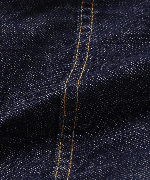 In・stru(men-tal).（インストルメンタル）の「IN STRU(MEN-TAL) / インストルメンタル ONE WASHED SELVAGE DENIM JAKET（デニムジャケット・メンズ・ブラック/ブルー・46/48）」の5枚目の写真