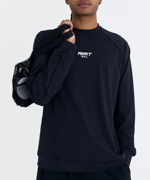 AIRIT(アイリット)の「ルーズフィット サーフアイコン ラッシュガード AM1234 BK(Tシャツ/カットソー・メンズ・ブラック・X-LARGE/XXX-LARGE/XXXXX-LARGE)」の3枚目の写真
