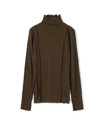 HAKUJI（ハクジ）の「HAKUJI Shiny rib HN ハイネックプルオーバー（Tシャツ/カットソー）」