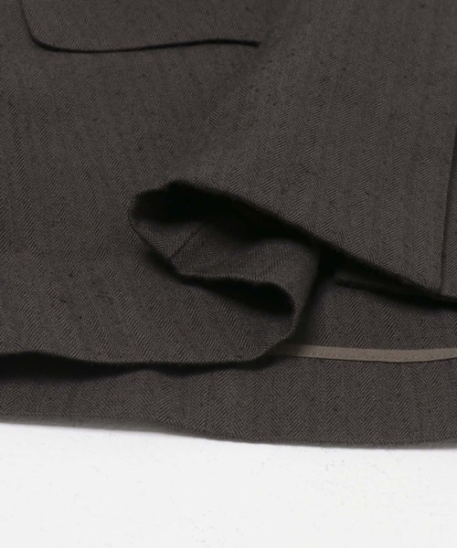 URBAN RESEARCH(アーバンリサーチ)の「new basic WOOL LINEN SILK JACKET(ノーカラージャケット・レディース・ブラウン・38/36)」の7枚目の写真