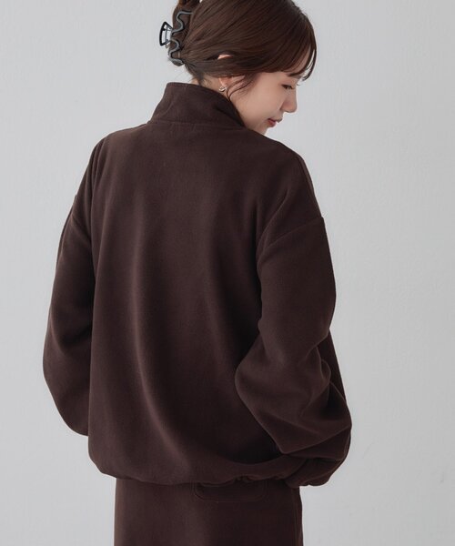 DISCOAT(ディスコート)の「【Enlude/セットアップ対応】フリースハーフジップ《ユニセックス》(Tシャツ/カットソー・レディース・パープル/ブラウン/グレー/アイボリー・MEDIUM/LARGE)」の19枚目の写真