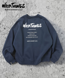 限定展開 WILD THINGS/ワイルドシングス リフレクタープリント スウェット