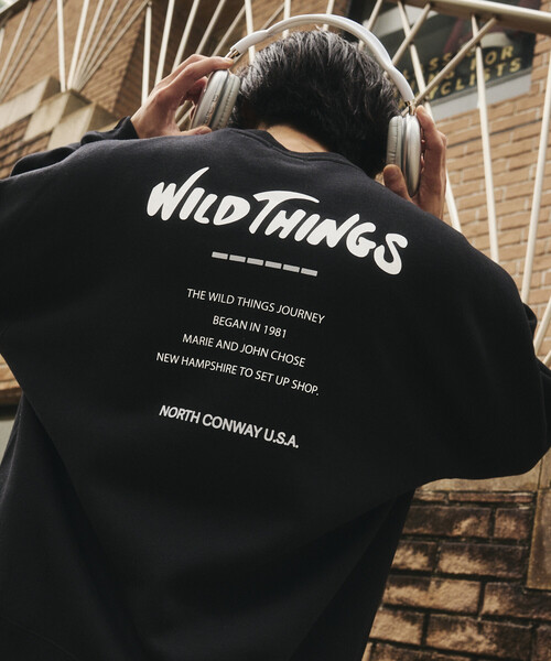 WILD THINGS(ワイルドシングス)の「限定展開 WILD THINGS/ワイルドシングス リフレクタープリント スウェット(スウェット・メンズ・アッシュグレー/ブラック/ネイビー/グレイッシュベージュ・SMALL/MEDIUM/LARGE)」の2枚目の写真