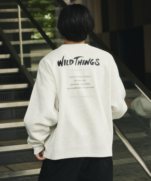 WILD THINGS(ワイルドシングス)の「限定展開 WILD THINGS/ワイルドシングス リフレクタープリント スウェット(スウェット・メンズ・アッシュグレー/ブラック/ネイビー/グレイッシュベージュ・SMALL/MEDIUM/LARGE)」の5枚目の写真