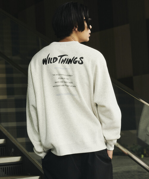 WILD THINGS(ワイルドシングス)の「限定展開 WILD THINGS/ワイルドシングス リフレクタープリント スウェット(スウェット・メンズ・アッシュグレー/ブラック/ネイビー/グレイッシュベージュ・SMALL/MEDIUM/LARGE)」の9枚目の写真