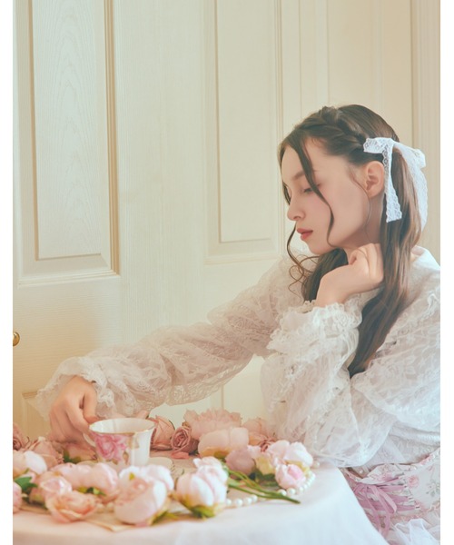 mellfy memory(メルフィーメモリー)の「Melty sailor lace blouse(シャツ/ブラウス・レディース・ピンク/ホワイト・FREE)」の8枚目の写真