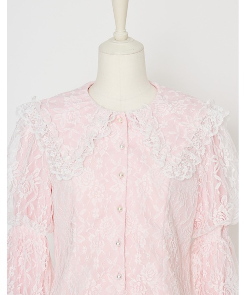mellfy memory(メルフィーメモリー)の「Melty sailor lace blouse(シャツ/ブラウス・レディース・ピンク/ホワイト・FREE)」の21枚目の写真