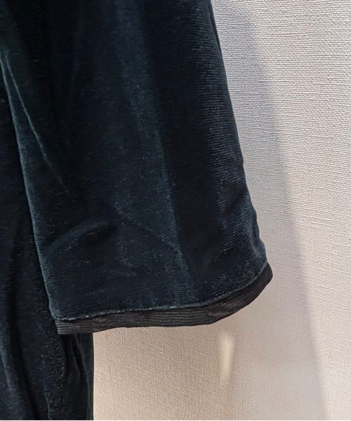 R-ISM（リズム）の「【洗える】シアーベロアカットソー（Tシャツ/カットソー・レディース・グリーン/ワインレッド/ブラウン・4）」の7枚目の写真