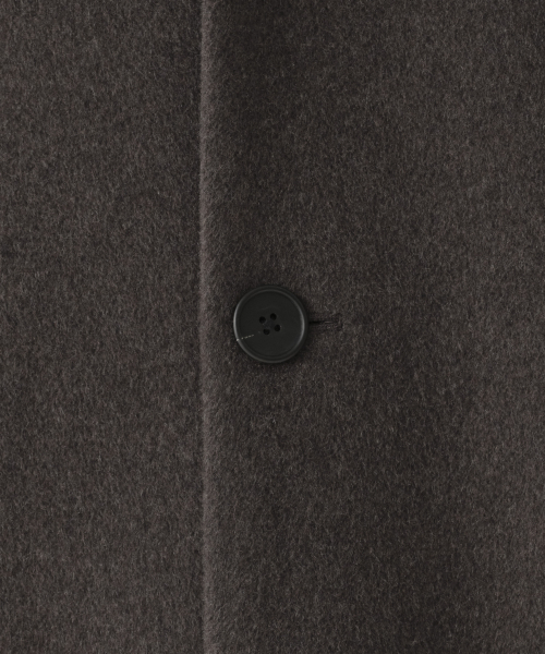 MUSINSA STANDARD（ムシンサスタンダード）の「カシミヤブレンドダディショルダーシングルロングコート[ヘザーブラウン]（チェスターコート・メンズ・その他・MEDIUM/LARGE/X-LARGE/2XL）」の5枚目の写真