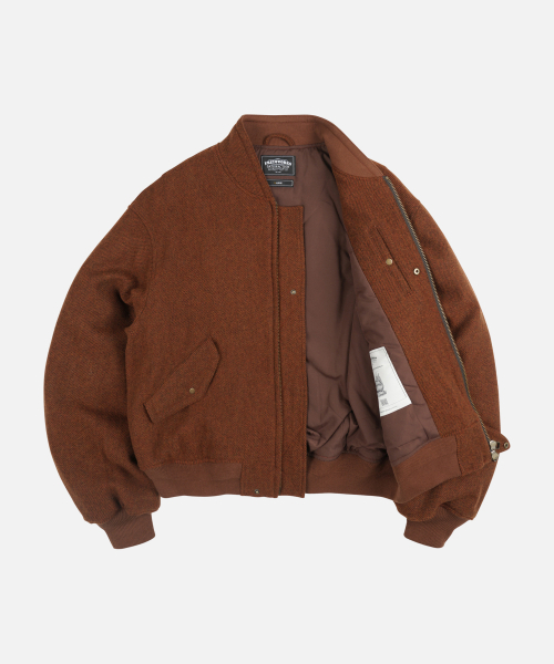 FRIZMWORKS(フリズムワークス)の「ウールフライトジャケット _ メープル(ブルゾン・メンズ・その他・SMALL/MEDIUM/LARGE/X-LARGE)」の2枚目の写真
