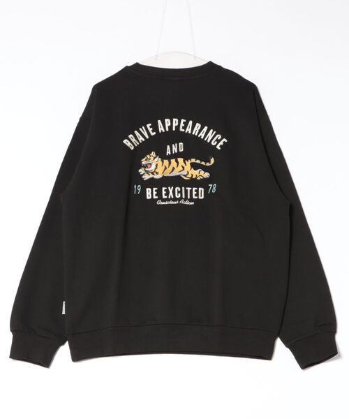 POWER TO THE PEOPLE(パワートゥーザピープル)の「2026AW POWER TO THE PEOPLE/パワートゥザピープル オーバーサイズ 裏毛 オバケ/タイガー/ウマ/ネコ刺繍 スウェットトレーナー レディース メンズ(スウェット・メンズ・アッシュグレー/グリーン/ブラック系その他/ホワイト系その他/アイボリー/グレー系その他/ネイビー/ブラック・M/LL/L)」の19枚目の写真