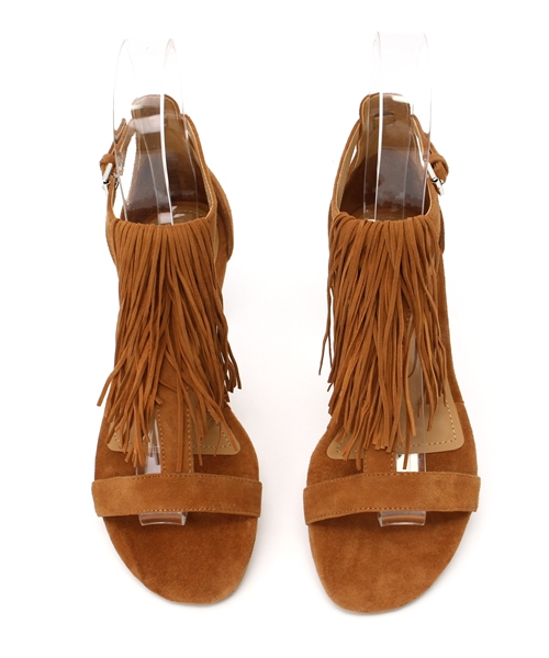 Spick & Span（スピックアンドスパン）の「【KENDALL+KELIE】フリンジサンダルH5cm◆	（サンダル・レディース・ベージュ・35.5/36.5/37.5）」の5枚目の写真