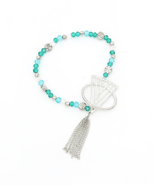 チャイハネ（チャイハネ）の「【チャイハネ】トライアングルセットブレスレット（ブレスレット・レディース・ブルー/ターコイズブルー・FREE）」の4枚目の写真