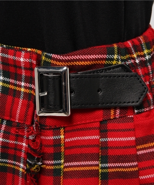 WEGO（ウィゴー）の「WEGO/チェッククラップミドルスカート（スカート・レディース・レッド系その他2/ブラック系その他2・FREE）」の10枚目の写真