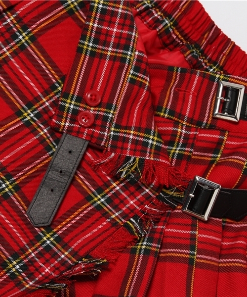 WEGO（ウィゴー）の「WEGO/チェッククラップミドルスカート（スカート・レディース・レッド系その他2/ブラック系その他2・FREE）」の11枚目の写真