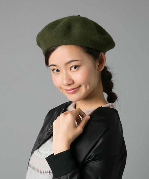 RODE SKO（ロデスコ）の「RODE SKO プレーンベレー（ハンチング/ベレー帽・レディース・チャコールグレー/キャメル/ブラウン/オリーブ/モカ/ブラック・FREE）」の11枚目の写真