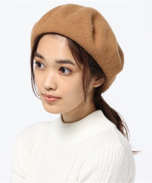 RODE SKO（ロデスコ）の「RODE SKO プレーンベレー（ハンチング/ベレー帽・レディース・チャコールグレー/キャメル/ブラウン/オリーブ/モカ/ブラック・FREE）」の6枚目の写真
