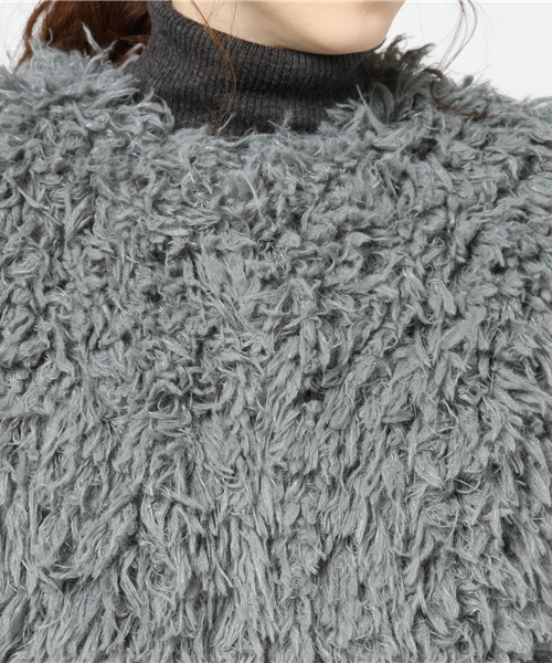 SLY（スライ）の「FLUFFY COAT2（その他アウター・レディース・グレー/オフホワイト/ベージュ・1/2）」の7枚目の写真