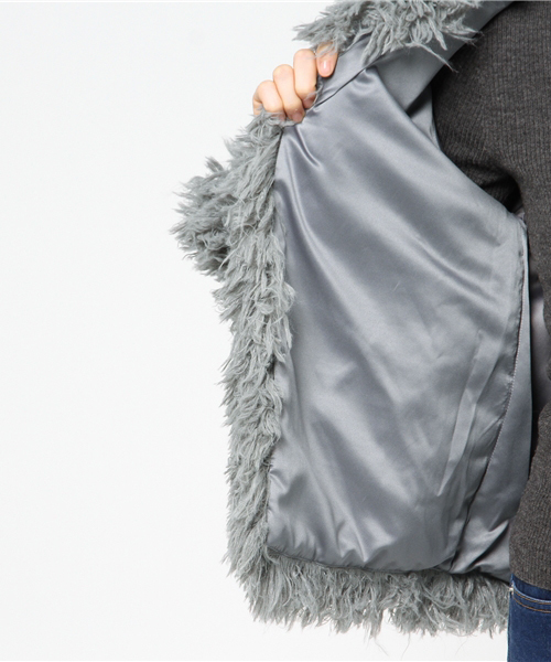 SLY（スライ）の「FLUFFY COAT2（その他アウター・レディース・グレー/オフホワイト/ベージュ・1/2）」の11枚目の写真