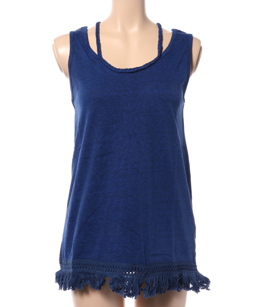 チャイハネ（チャイハネ）の「【チャイハネ】yul フリンジタンクトップ（タンクトップ・レディース・イエロー/ブルー/ホワイト・FREE）」の4枚目の写真