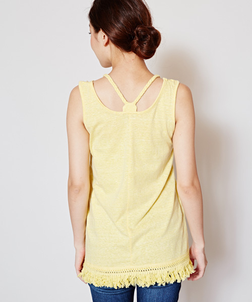 チャイハネ（チャイハネ）の「【チャイハネ】yul フリンジタンクトップ（タンクトップ・レディース・イエロー/ブルー/ホワイト・FREE）」の17枚目の写真
