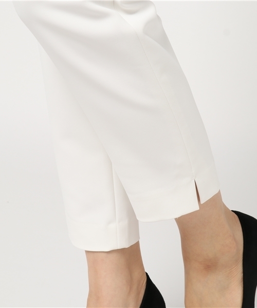 un dix cors（アンディコール）の「ダブルクロスイージーパンツ（スラックス・レディース・ライトベージュ/ホワイト/ライトグレー/ネイビー・38/36）」の12枚目の写真