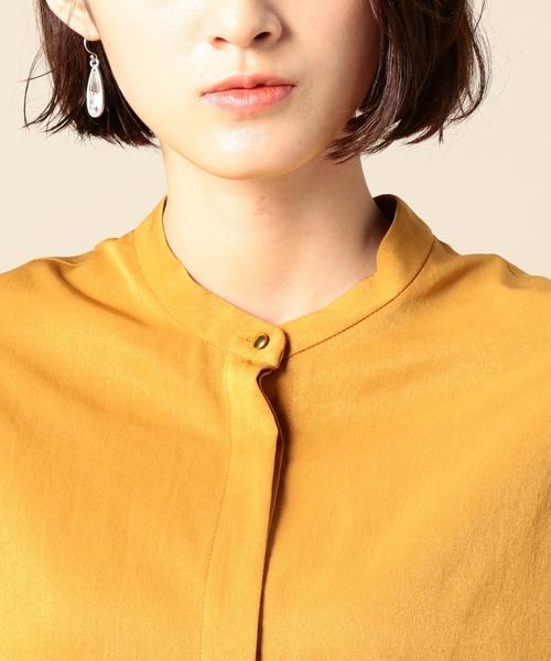 BEAUTY&YOUTH UNITED ARROWS（ビューティーアンドユースユナイテッドアローズ）の「BY デシンフリルスリーブブラウス ◆（シャツ/ブラウス・レディース・オフホワイト/ベージュ/イエロー・FREE）」の11枚目の写真