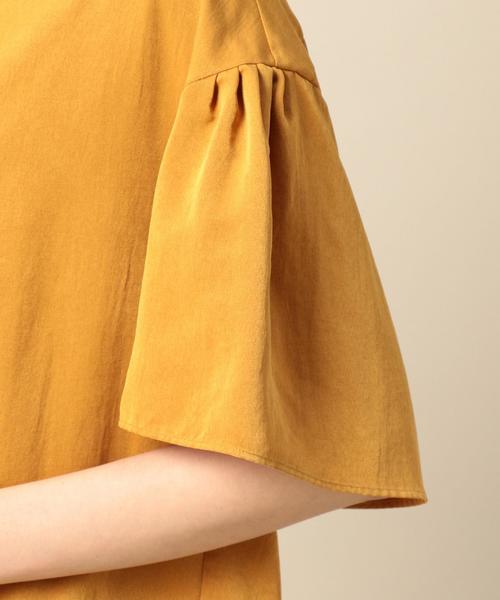 BEAUTY&YOUTH UNITED ARROWS（ビューティーアンドユースユナイテッドアローズ）の「BY デシンフリルスリーブブラウス ◆（シャツ/ブラウス・レディース・オフホワイト/ベージュ/イエロー・FREE）」の12枚目の写真