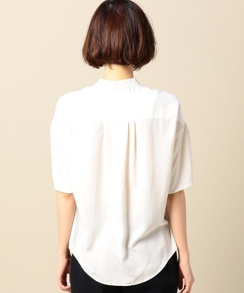 BEAUTY&YOUTH UNITED ARROWS（ビューティーアンドユースユナイテッドアローズ）の「BY デシンフリルスリーブブラウス ◆（シャツ/ブラウス・レディース・オフホワイト/ベージュ/イエロー・FREE）」の15枚目の写真