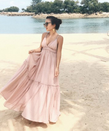 EIMY ISTOIRE | braid strap summer maxi dress(ワンピース)