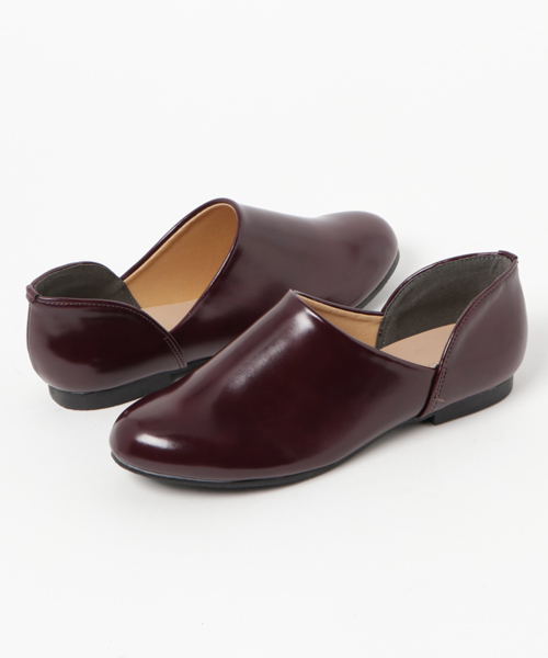 merlot plus(メルロープリュス)の「サイドカットローファー000-9489(パンプス・レディース・ブラック/ブラウン/レッド/キャメル/ホワイト・LL/S/M/L)」の3枚目の写真