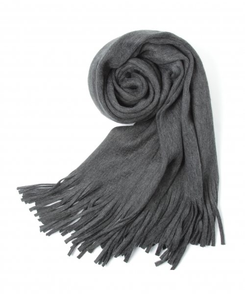 laboratory work（ラボラトリーワーク）の「ボリュームフリンジストール（ストール/ショール・レディース・レッド/ライトグレー/ブラック/ベージュ系その他・FREE）」の2枚目の写真