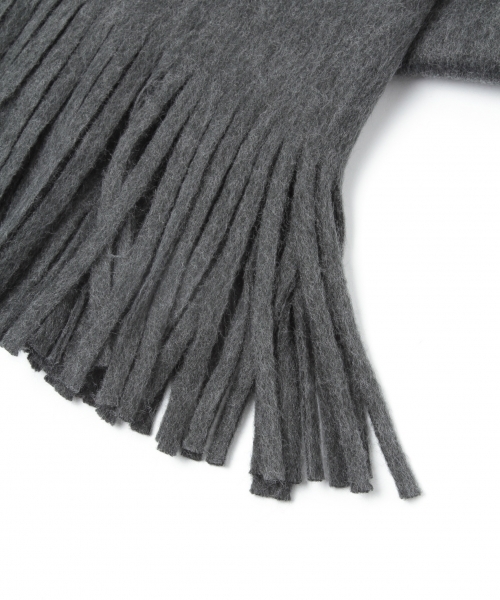 laboratory work（ラボラトリーワーク）の「ボリュームフリンジストール（ストール/ショール・レディース・レッド/ライトグレー/ブラック/ベージュ系その他・FREE）」の7枚目の写真