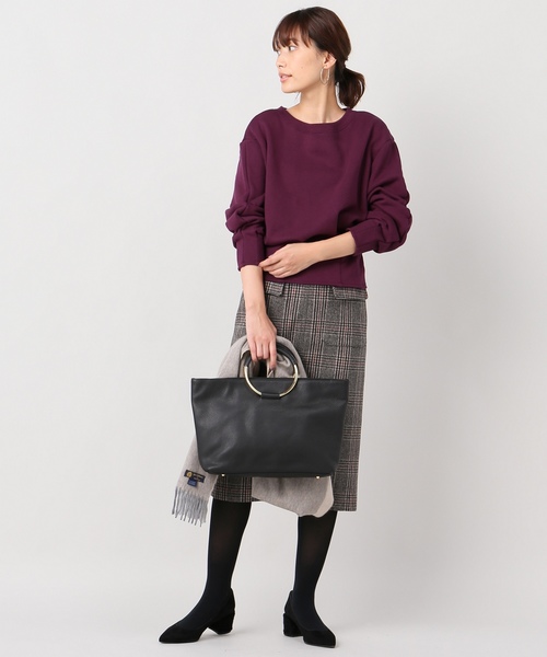 Spick & Span（スピックアンドスパン）の「ボリュームスリーブウラケプルオーバー◆（スウェット・レディース・ブラック/ボルドー・FREE）」の10枚目の写真