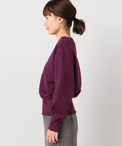 Spick & Span（スピックアンドスパン）の「ボリュームスリーブウラケプルオーバー◆（スウェット・レディース・ブラック/ボルドー・FREE）」の8枚目の写真