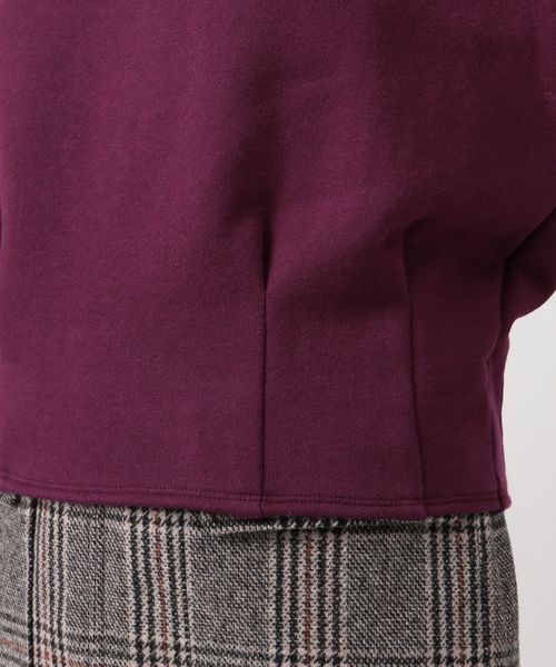 Spick & Span（スピックアンドスパン）の「ボリュームスリーブウラケプルオーバー◆（スウェット・レディース・ブラック/ボルドー・FREE）」の7枚目の写真