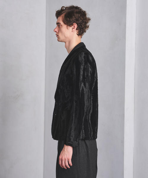 m's braque(エムズブラック)の「<m''''s braque(エムズ ブラック)> FAKE FUR S2B JKT ◆(テーラードジャケット・メンズ・ブラック・38)」の4枚目の写真